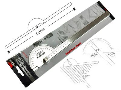 Protractor 2 x 300mm Arms SS