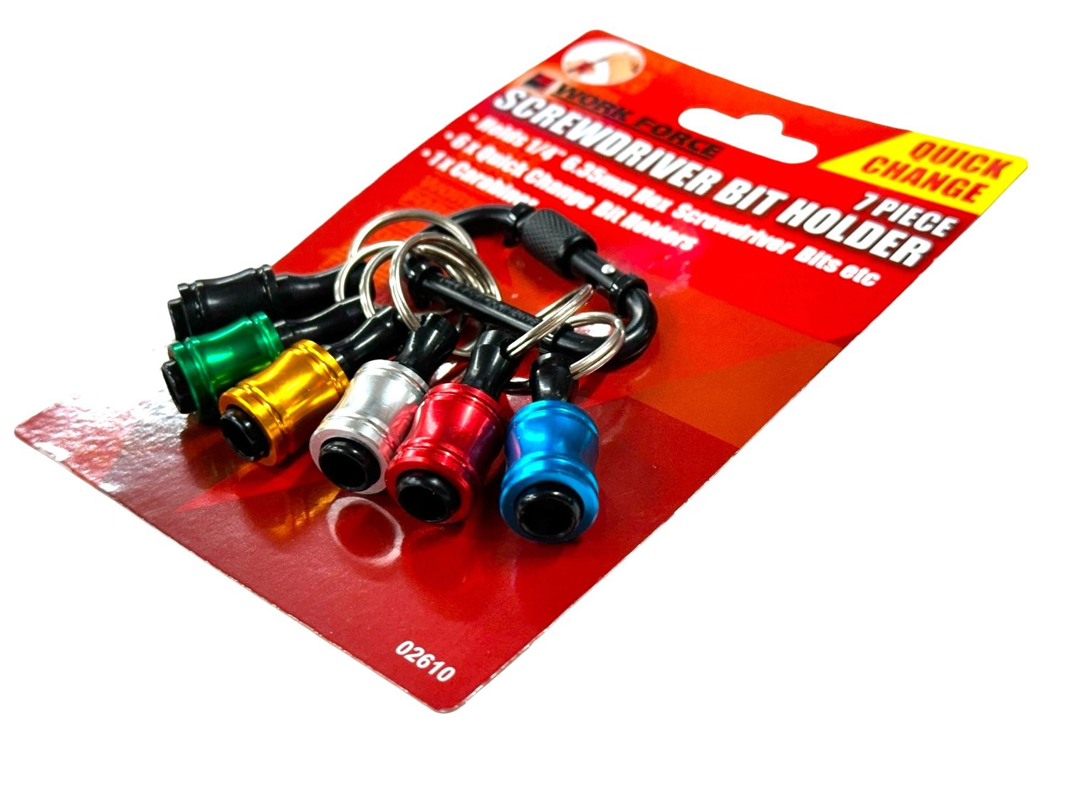 7Pc Screwdriver Quick Bit Holder