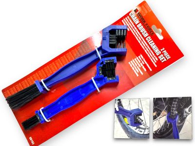 2 Piece Chain Cleaning Brush Set
