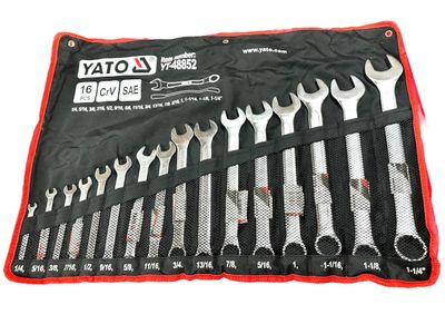 16 Piece Imperial Spanner Set