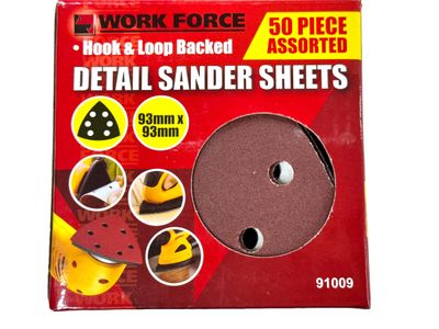50 Pc Triangle Sander Sheets