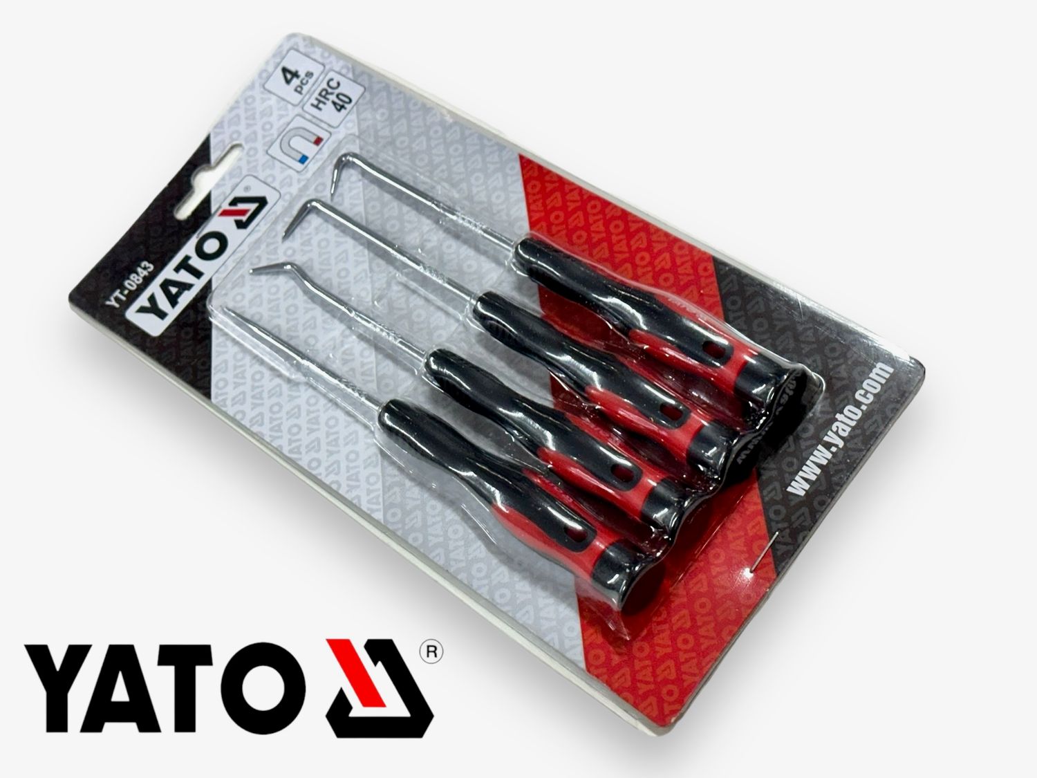 4 Pc Pick and Hook Magnetic Set