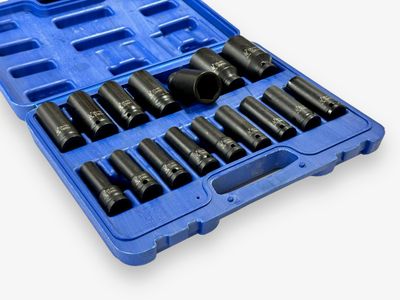 16Pc Impact Socket Set Metric