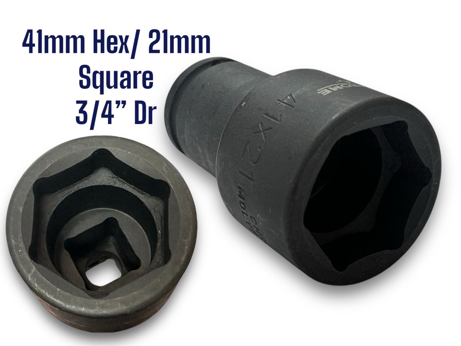 3/4&quot; Deep Socket 41mm Hex 21mm Sq