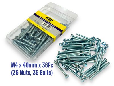 M4 x 40mm Nuts and Bolts