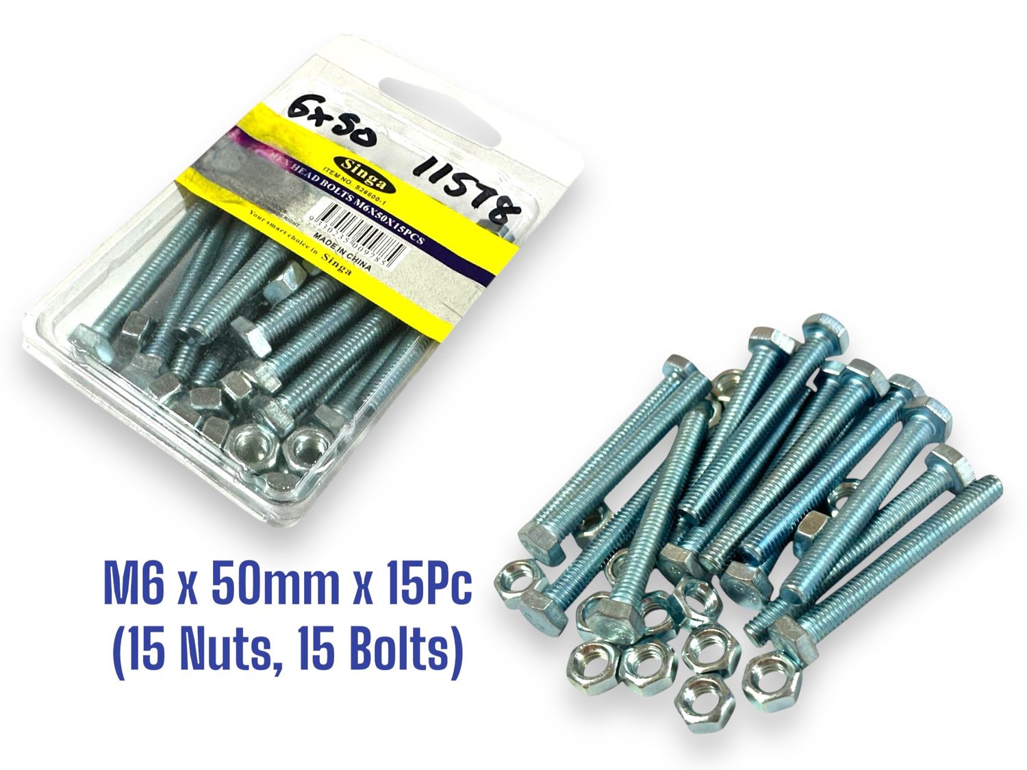 M6 x 50mm Nuts and Bolts