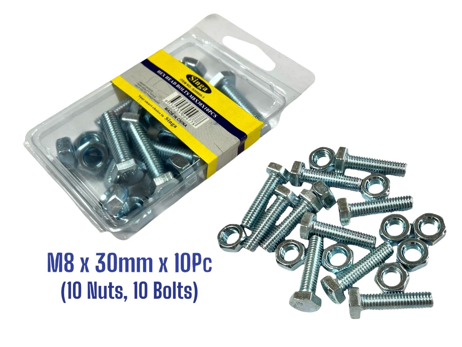 M8 x 30mm Nuts and Bolts