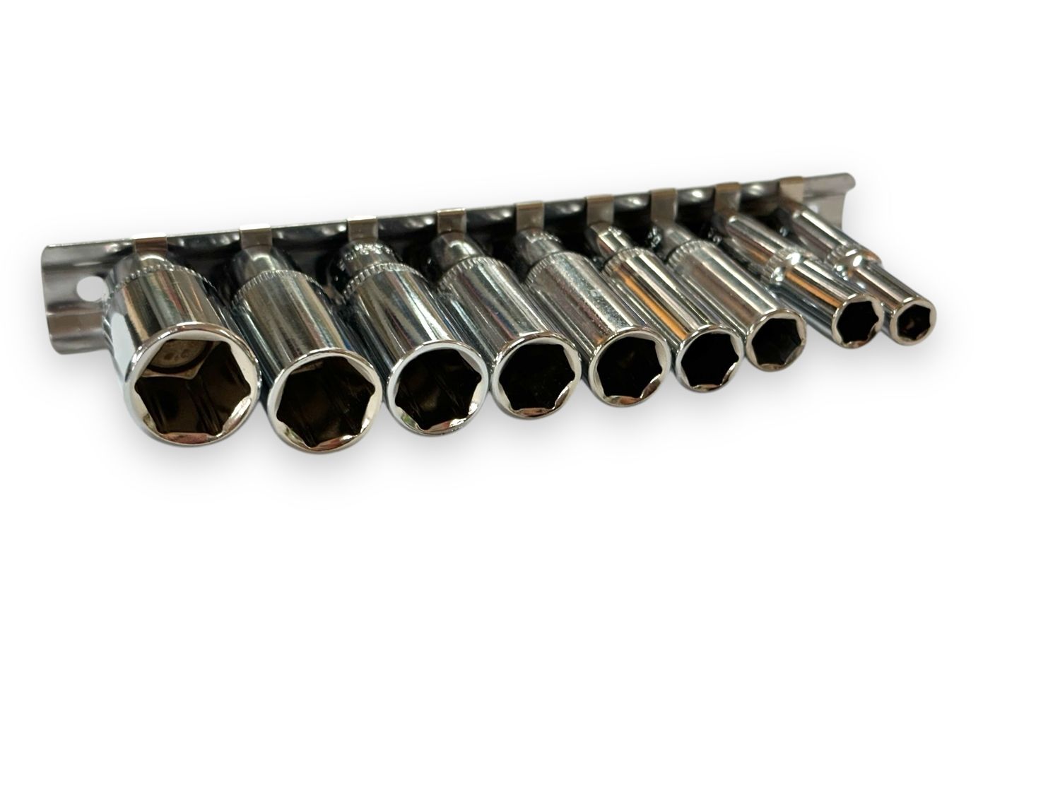 9Pc Deep Socket Set 1/4&quot;Dr Metric