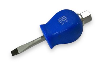 Flat Stubby Screwdriver 6mm Magnetic