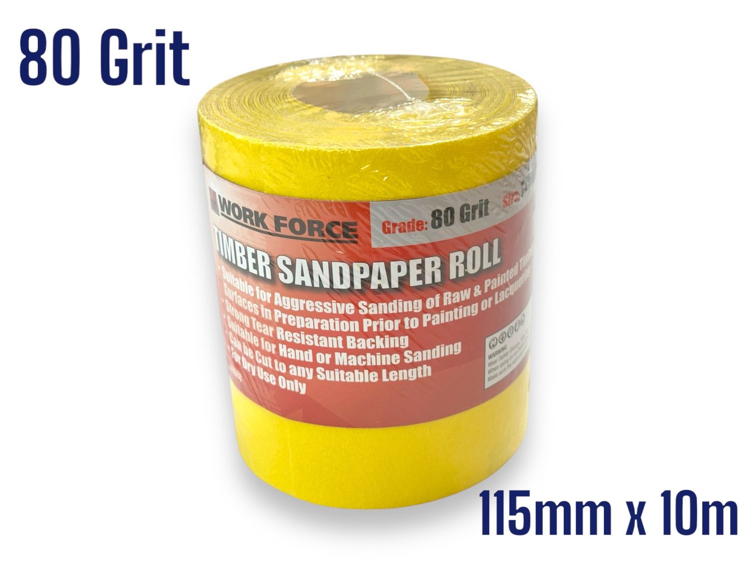 80g Sandpaper 115mm x 10m