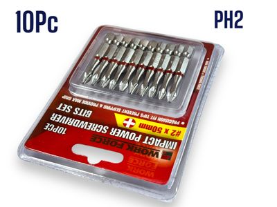 10Pc Power Bits PH2
