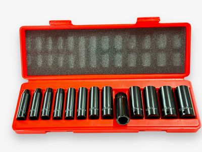 13Pc 3/8"Dr Metric Socket Set
