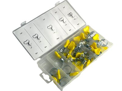 26 Pc Hose Clamp Assortment Key Type