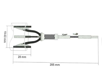 Cylinder Brake Hone 19mm - 63mm