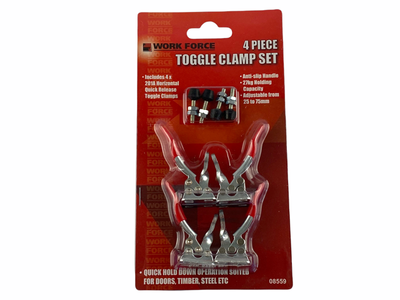4Pc Toggle Clamp Set