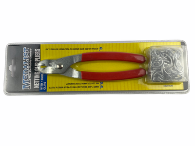 Bird Netting Pliers and 100 16mm Clips