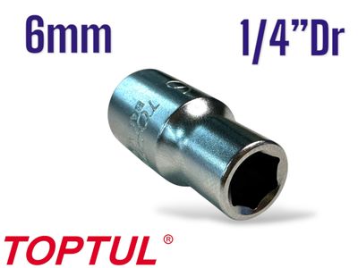 6mm Socket 1/4&quot;Dr