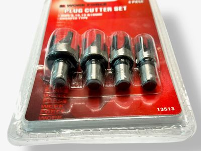 4Pc Wood Plug Cutters