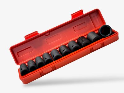 1/2" Dr SAE Impact Socket Set 11Pc