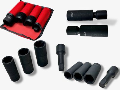 4Pc Deep Socket Set Wheel Nut Removal