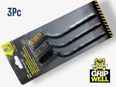 3 Pc Mini Wire Brush Set