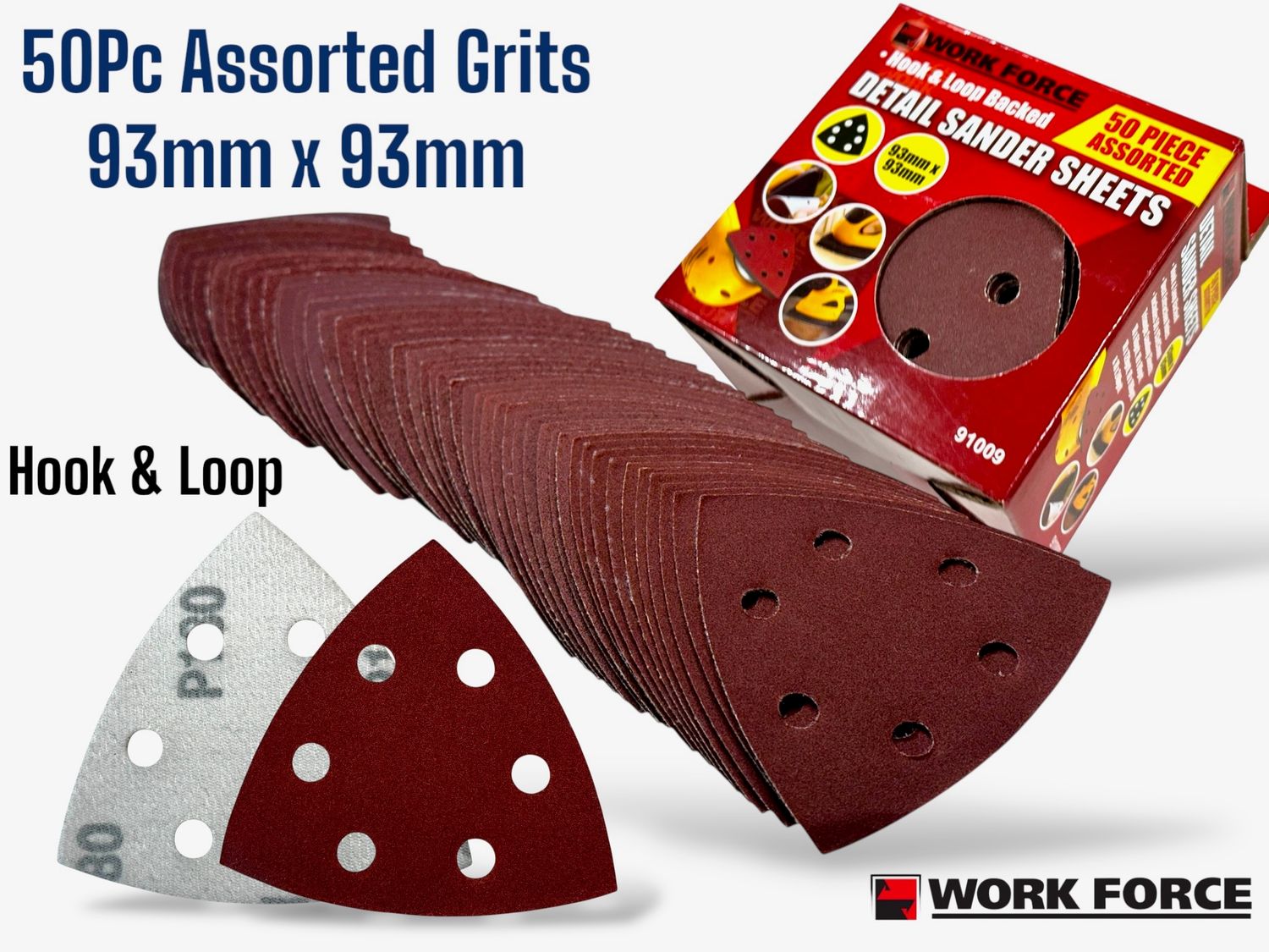 50 Pc Triangle Sander Sheets