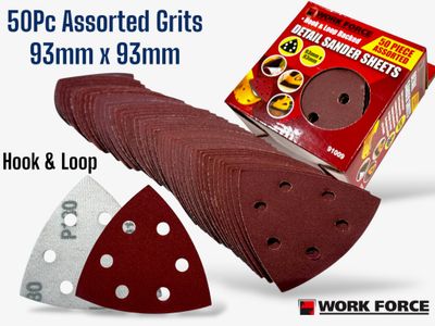 50 Pc Triangle Sander Sheets
