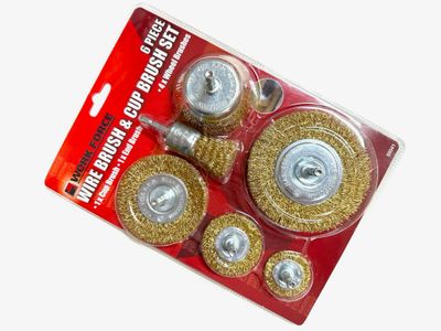 6Pc Wire Brush Wheel Set
