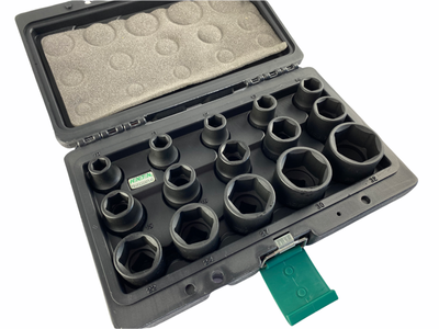 15Pc Socket Set 1/2" Dr Impact