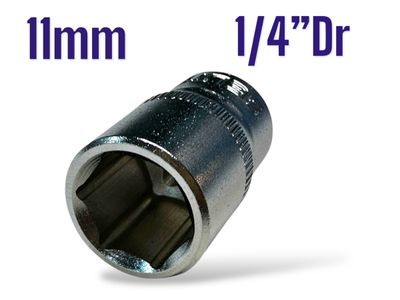11mm Socket 1/4&quot; Dr