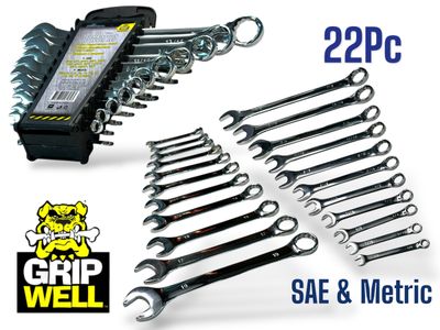 22Pc Spanner Set SAE and Metric