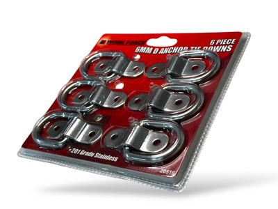 6Pc Lashing D Rings