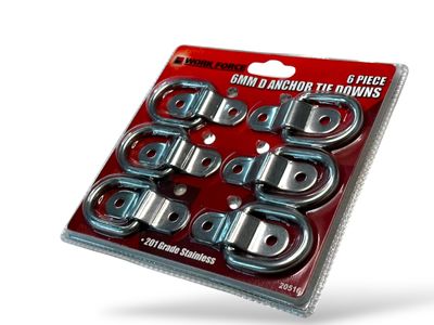 6Pc Lashing D Rings