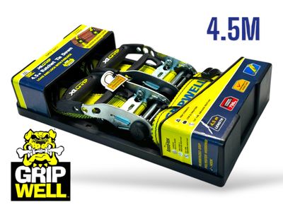 4.5m Ratchet Tie Downs 2Pc