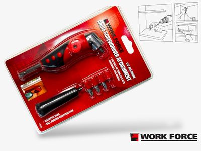 Angle Drill Screwdriver + Power Bits
