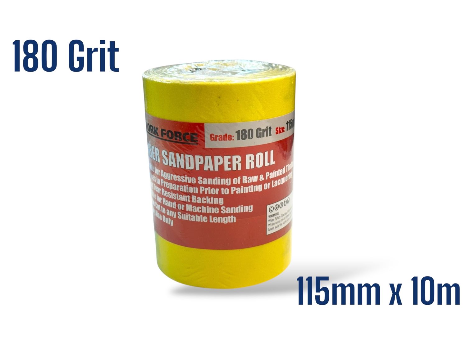 180g Sandpaper 115mm x 10m