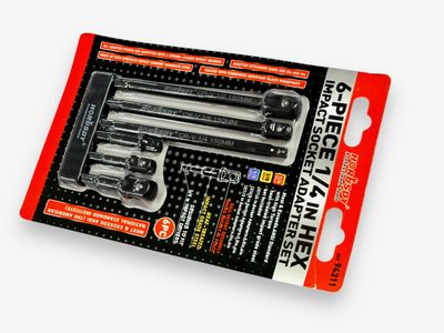 6Pc Drill Socket Extension Bar Set