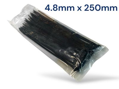 250mm x 4.8mm Cable ties