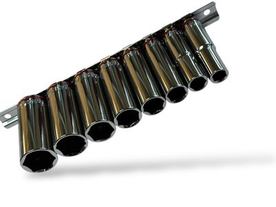 8Pc Deep Socket Set 3/8" Dr SAE