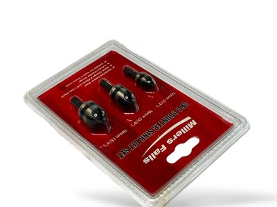 3Pc Countersink Drill Bit Set