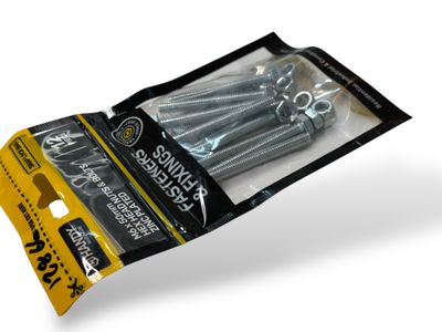 M6 x 50mm Nuts and Bolts 12 Piece