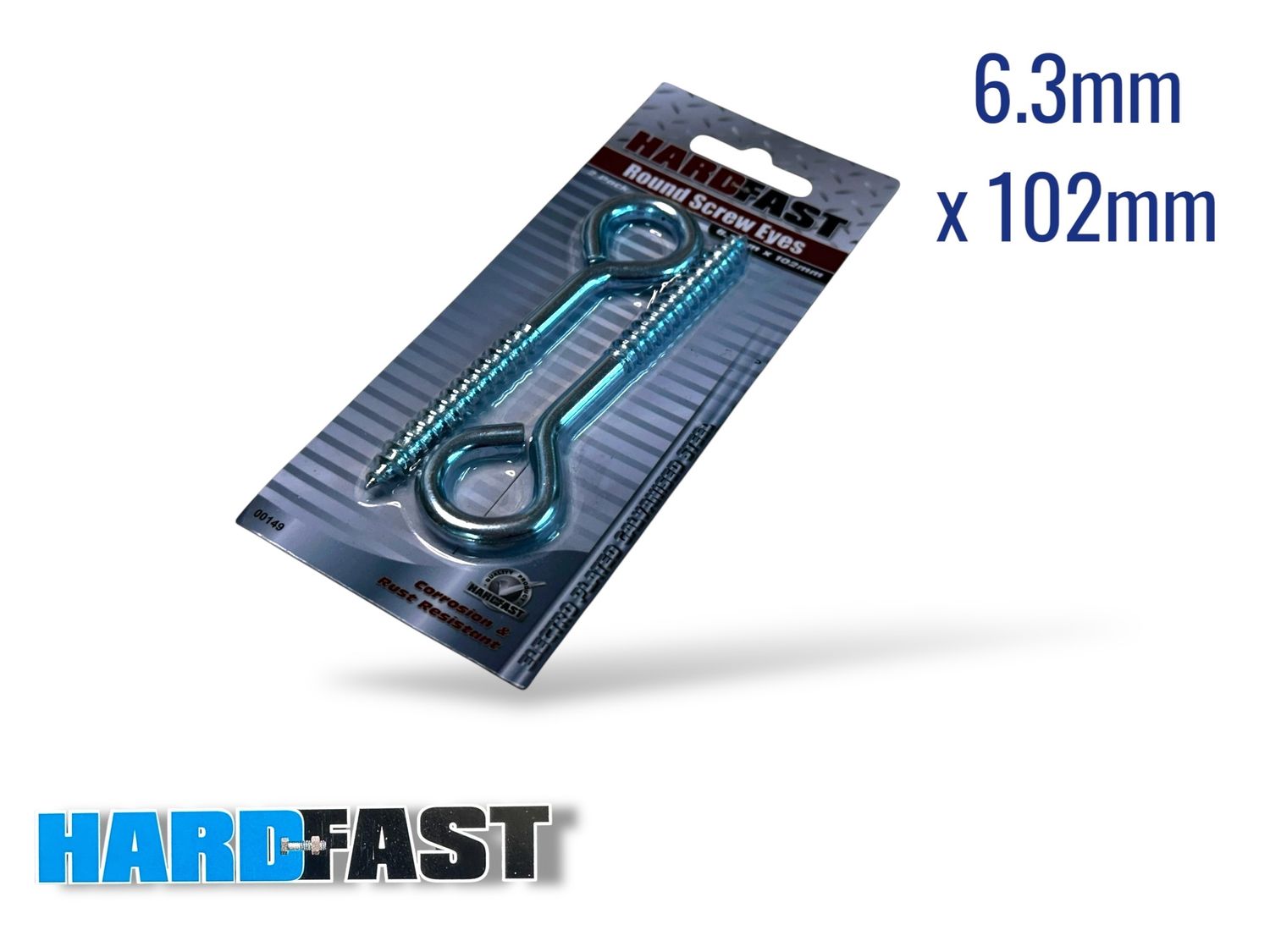 102mm x 6.3mm Eyebolt 2Pc