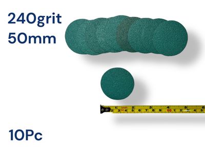 240grit 50mm Sanding Disks 10Pc