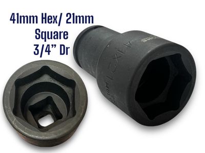 41mm Hex x 21mm Square Impact Socket 41mm Hex x 21mm Square Impact Socket