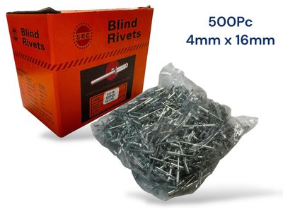 4mm x 16mm Rivets 500Pc