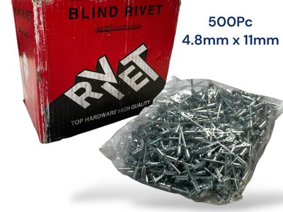 4.8mm x 11mm Rivets 500Pc