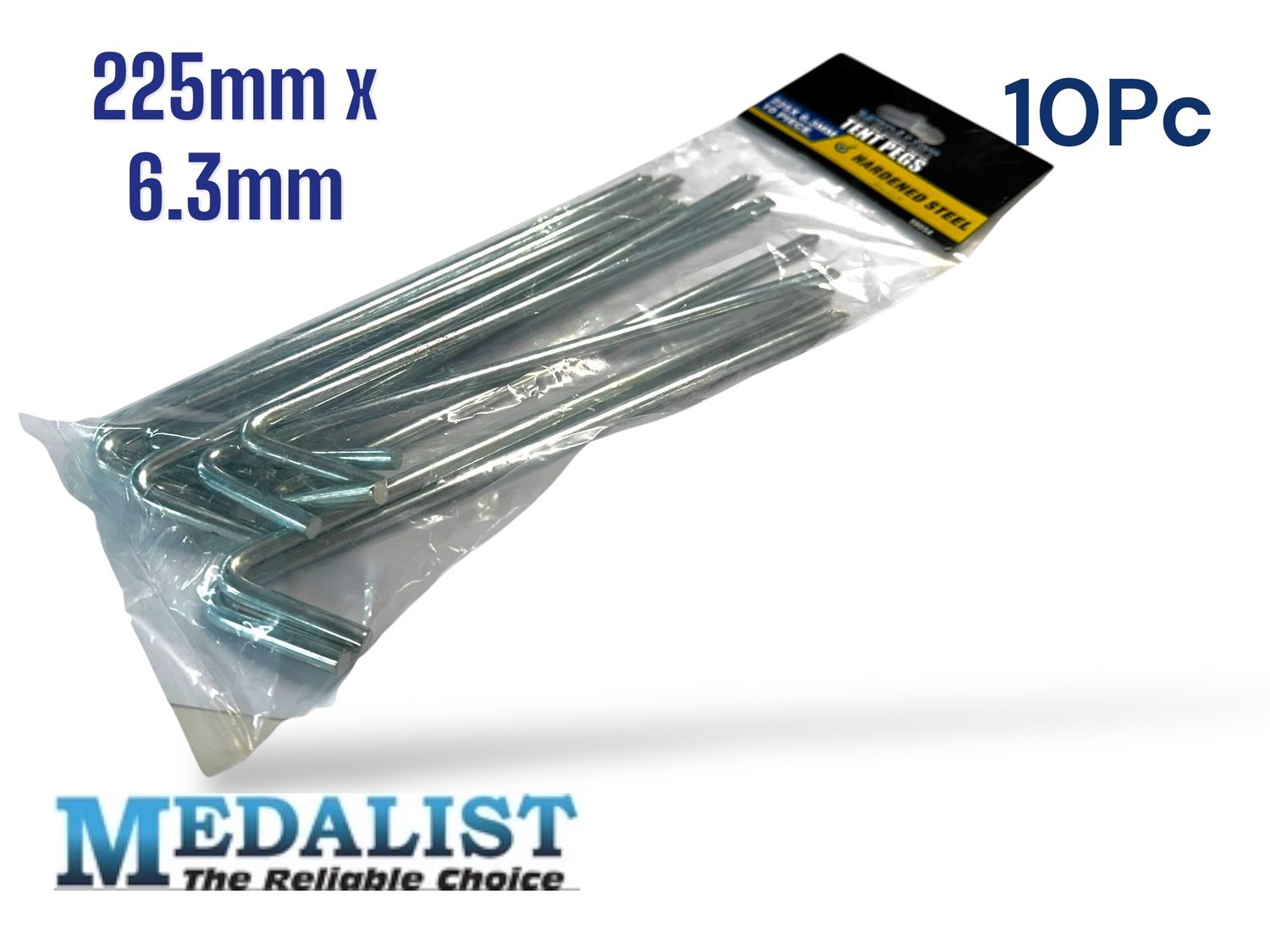 10Pc Tent Pegs HD Steel