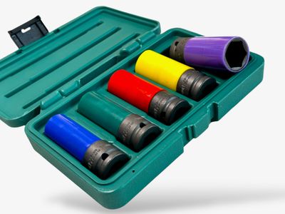 5Pc Deep Socket Thin Wall