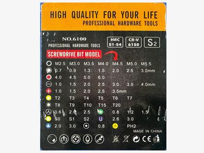 60Pc Screwdriver Set
