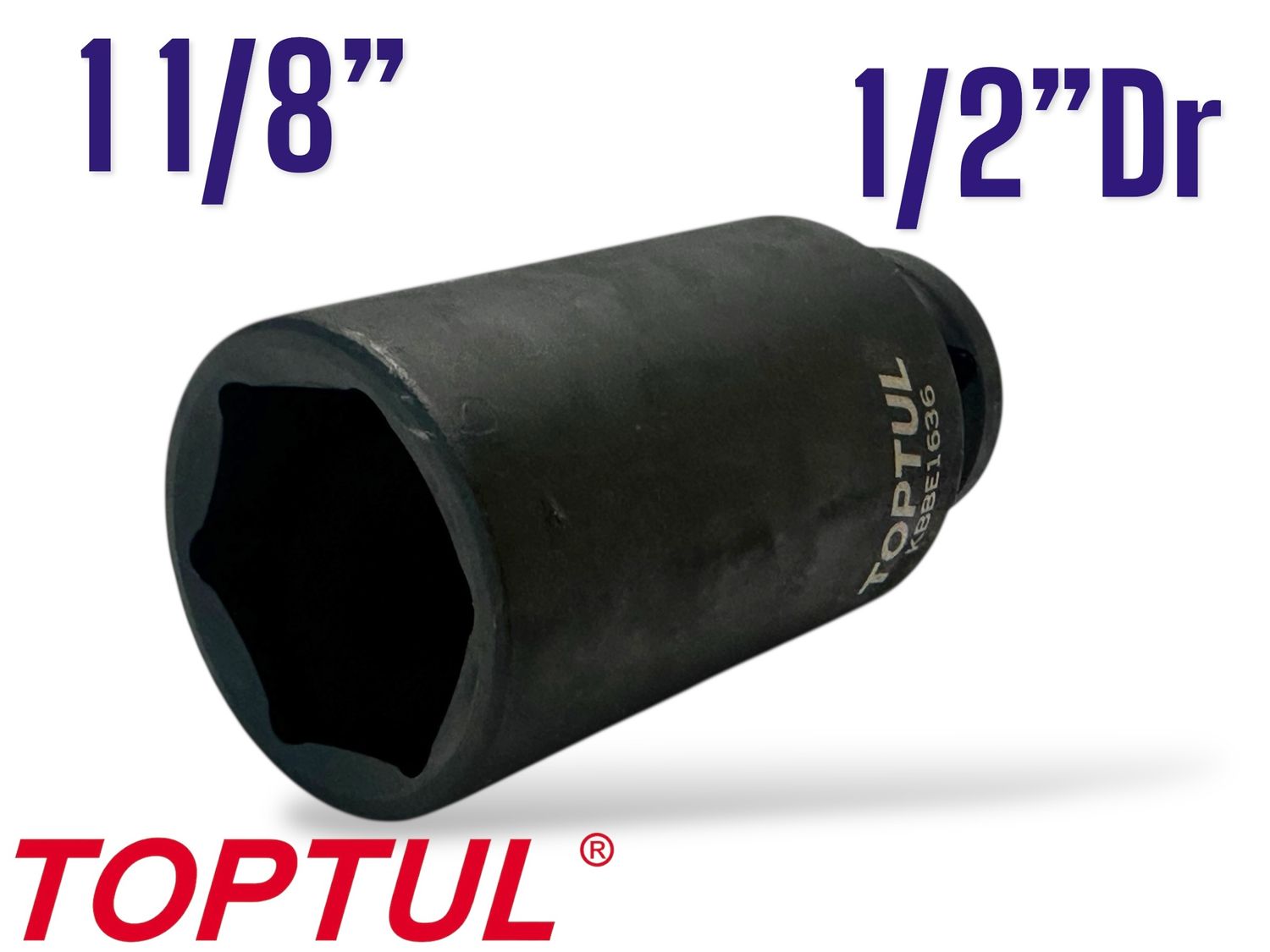 1 -1/8" Impact Socket 1/2" Dr